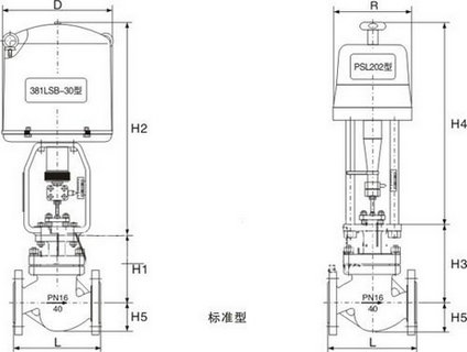 電動套筒調節閥尺寸圖